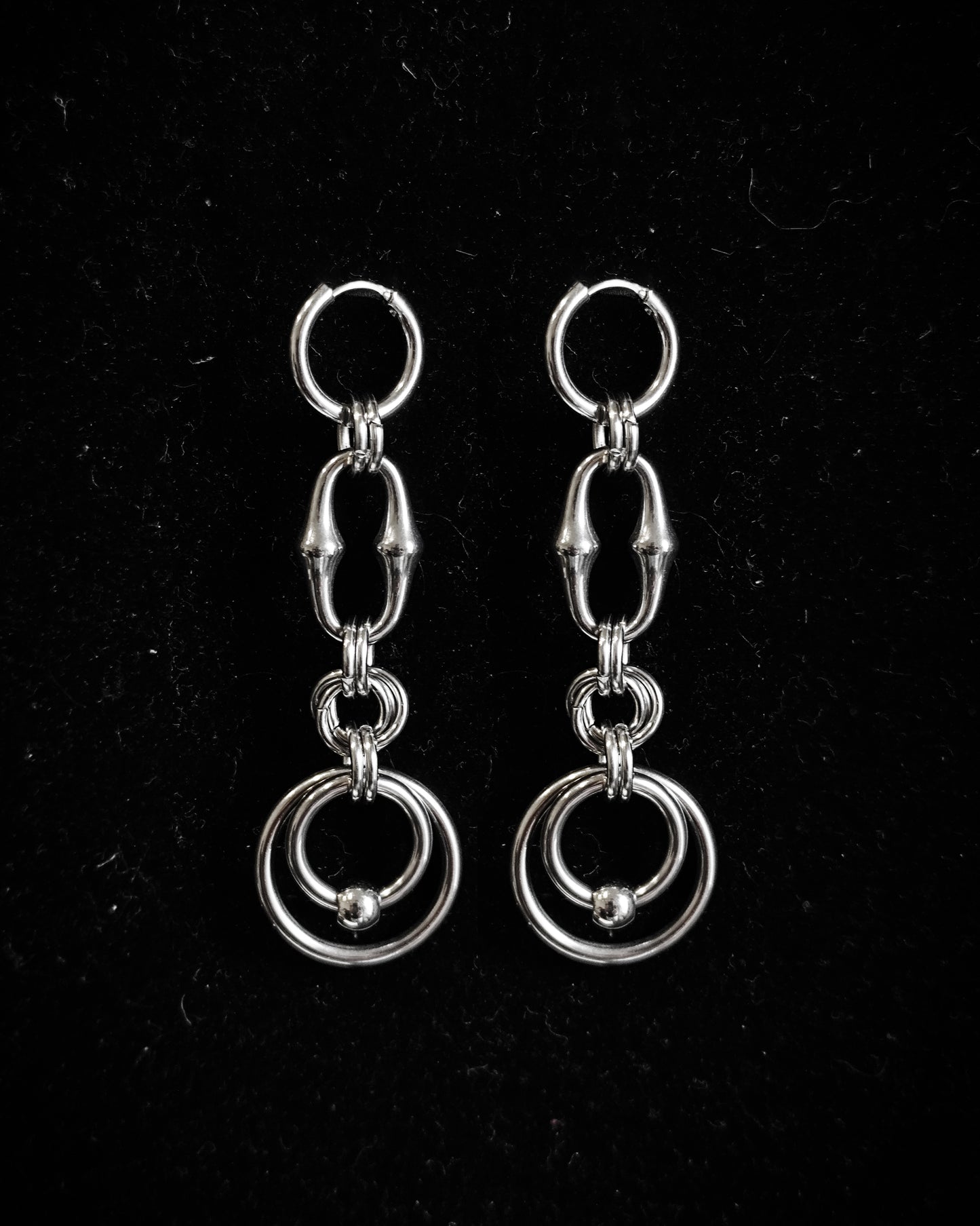 BONE SPIRAL RING Earrings