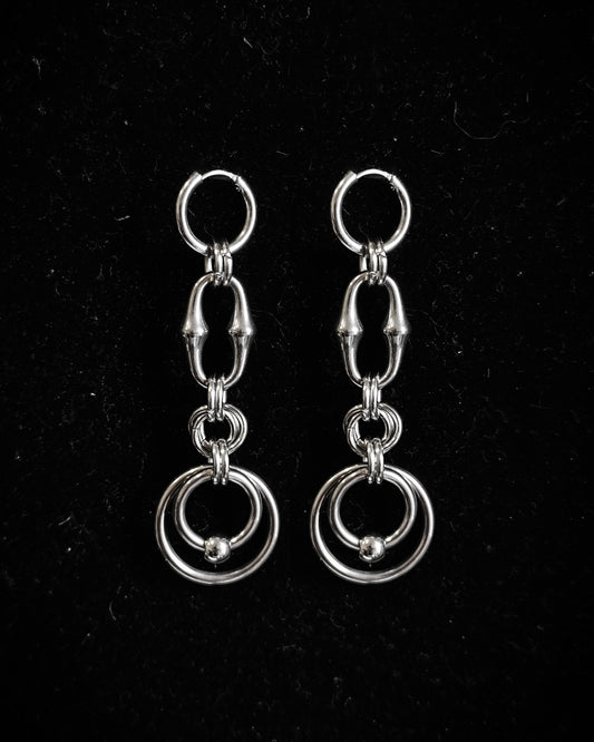 BONE SPIRAL RING Earrings