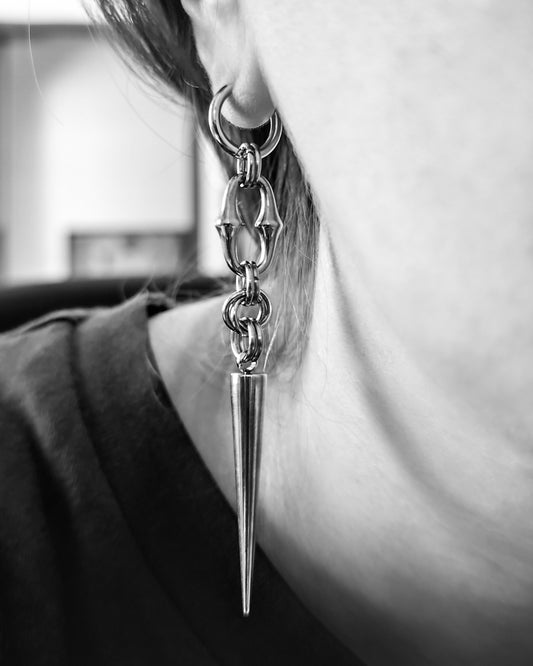 BONE SPIRAL DROP Earrings