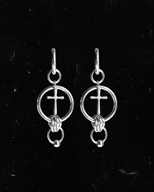CROSSES Hoop Earrings
